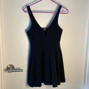 Express v neck mini skirt with built in shorts under